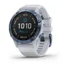 Garmin fēnix ® 6 - Pro Solar, mineralblå med vitt armband