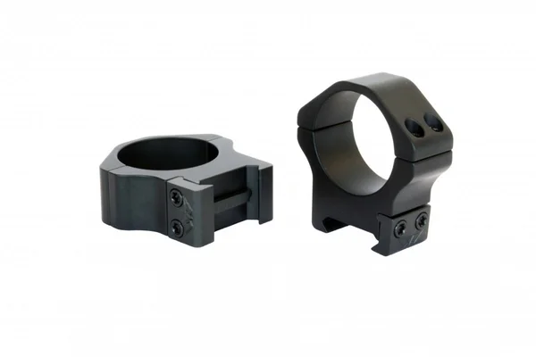 Svarta kikarsiktesringar i aluminium för stabil montering på gevär