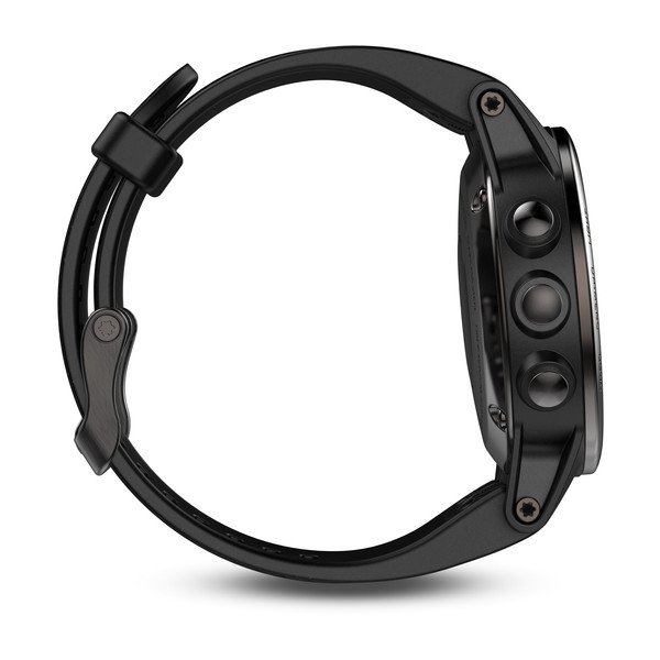 Garmin Svart fēnix® 5S Sapphire med svart armband