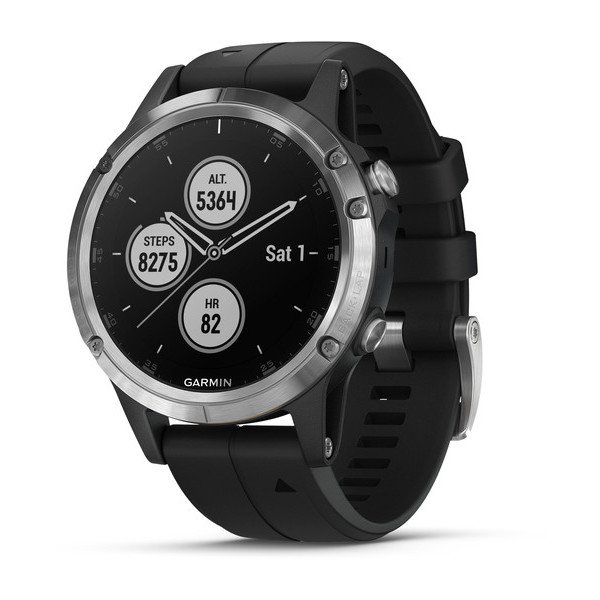 Garmin Silver fēnix® 5 with Black Band