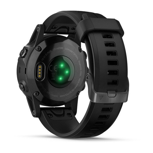 Garmin fēnix® 5S Plus Sapphire, svart med svart armband