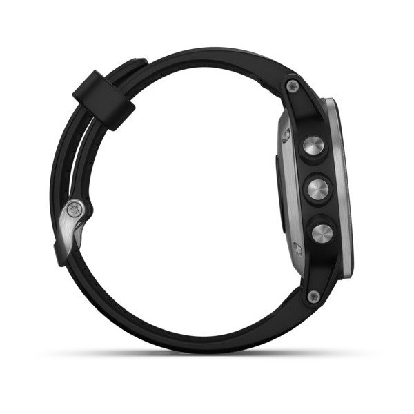 Garmin fēnix® 5S Plus, silver med svart armband