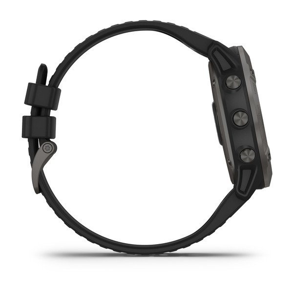 Garmin fēnix® 6X Sapphire, kolgrå diamantliknande kol med svart armband