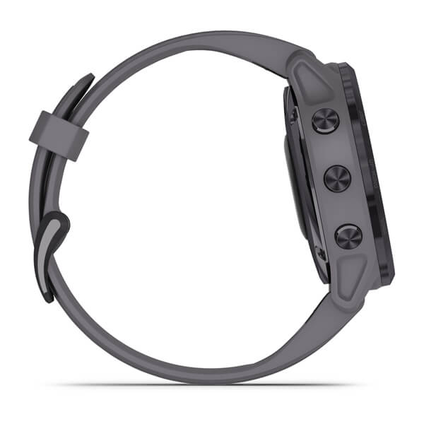 Garmin fēnix® 6S Pro Solar, ametistfärgat stål med ljust skiffergrått armband