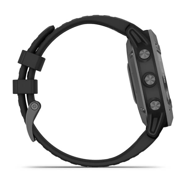 Garmin fēnix ® 6 - Pro Solar, skiffergrå med svart armband