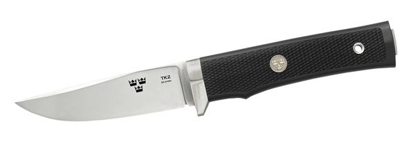 Fällkniven Tre Kronor TK2 kniv 3G stål, 100mm, läderslida, 145g