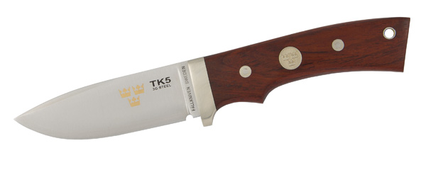 Fällkniven Tre Kronor TK5 kniv 3G stål, 80mm, läderslida, 146g