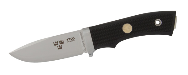 Fällkniven Tre Kronor TK6 kniv 3G stål, 80mm, läderslida, 117g